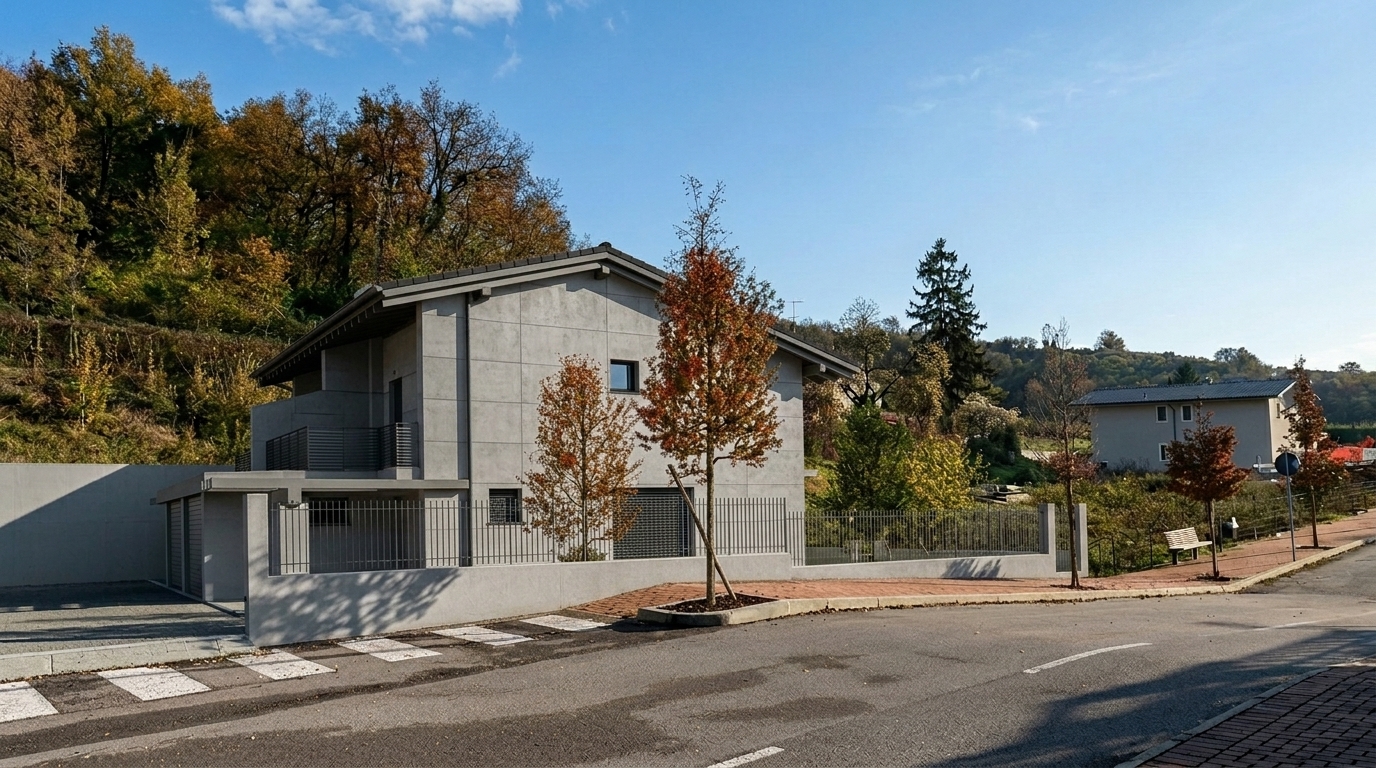 studio finitura esterna in cemento architettonico